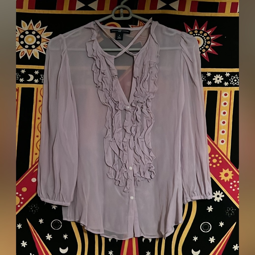 Gap dusty purple blouse